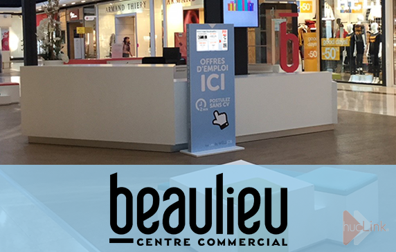 La borne d'emploi au sein du Centre Commercial Beaulieu à Nantes